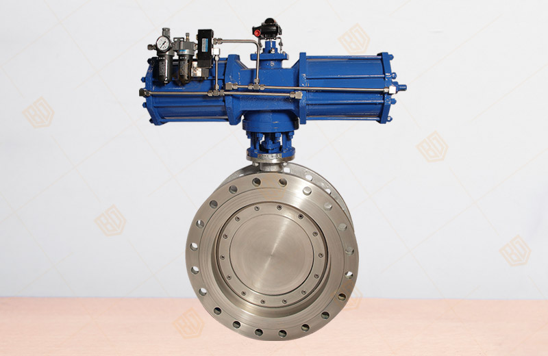 Pneumatic Triple Eccentric Hard Seal Butterfly Valve