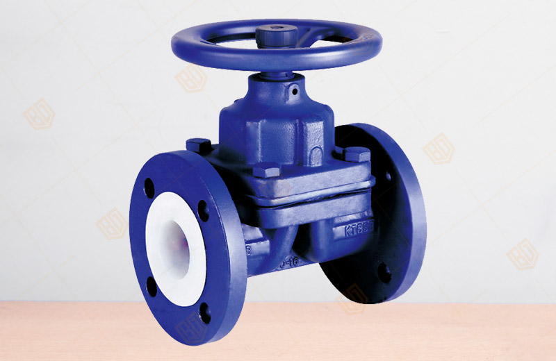 Fluorine Lined Diaphragm Valve